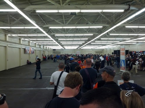 Checking in at the Cow Palace Checking in at the Cow Palace